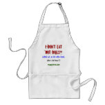 Don't Eat Hot Dogs Apron