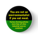don't eat meat buttons