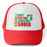 Don't face this Christmas Sober Mesh Hat