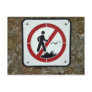 Don't Fall off the Cliff Postcard
