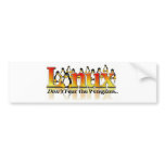 Don't Fear The Penguin bumper stickers