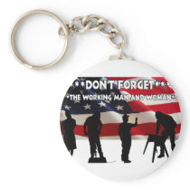 Don't Forget the Working Class Keychains