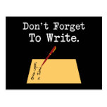 Don't Forget To Write Post Card