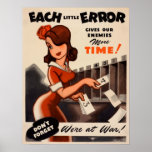 Don't Forget- We're at War! posters
