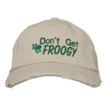 Don't Get Froggy Embroidered Hat embroidered hats