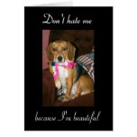 Don't hate me, because I'm beautiful