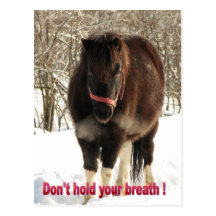 Don't hold your breath postcards