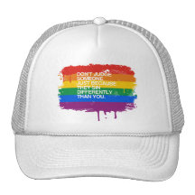 DON'T JUDGE SOMEONE BECAUSE THEY SIN DIFFERENTLY TRUCKER HAT
