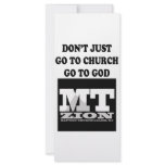 Don't Just Go rack cards