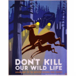Don't kill our wildlife photo sculptures
