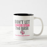 Dont Let Cancer Steal Second 2nd Base Coffee Mugs