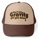 Don't let Gravity get you Down for Science Geeks hats