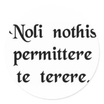 Don't let the bastards get you down round sticker