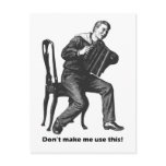 Don't make me use this! (Accordion) Post Cards