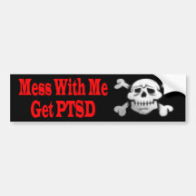 don't mess with me warning bumpersticker bumper sticker