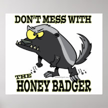 DONT MESS WITH THE HONEY BADGER POSTERS