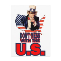 Don't Mess with the U.S. Postcard