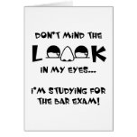 Don't mind the look...bar exam cards