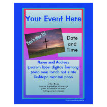 Don't Miss It Flyer - Blue