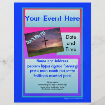 Don't Miss It Flyer - Blue
