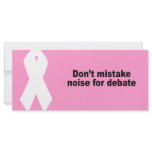 Don't mistake noise for debate custom rack card