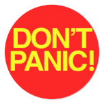 Don't Panic stickers