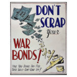 Don't Scrap War Bonds Flyer Design
