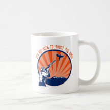 Don't shoot the bird coffee mug