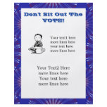 Don't Sit Out The Vote custom flyer