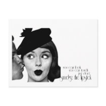 Don't Smudge the Lipstick postcards