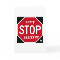 don't stop greeting card
