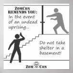 Don't Take Shelter in a Basement posters
