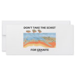 Don't Take The Schist For Granite (Geology Humour) rack cards