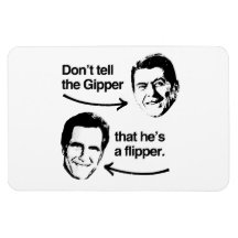 DON'T TELL THE GIPPER THAT HE'S A FLIPPER RECTANGULAR MAGNET