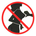 Don't touch boobs Sticker