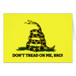 Don't Tread on me Bro cards