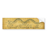 Don't Tread On Me Bumper Sticker bumper stickers