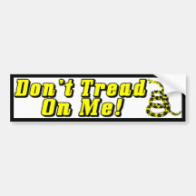 Don't Tread On Me! Bumper Stickers