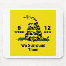 Don't Tread on Me Flag 9-12 We Surround Them Mousepad