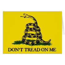 Don't Tread On Me-Gadsden Flag cards