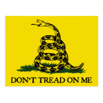 Don't Tread On Me-Gadsden Flag postcards