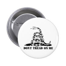 Dont Tread On Me Gadsden Flag Snake Symbol Pinback Button