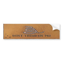 dont tread on me rectangle bumper sticker
