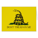 Dont Tread On Me Revolutionary War Gadsden Flag Greeting Card