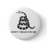 Don't Tread on Me Snake Button