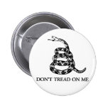 Don't Tread on Me Snake Button