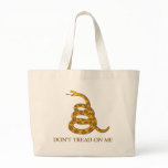 Don't Tread on Me Snake Tote Bag