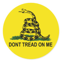 Dont Tread On Me Round Sticker