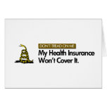DONT TREAD ON MY HEALTHCARE cards