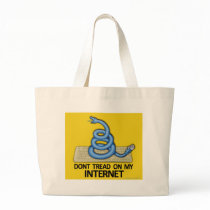 Don't Tread on My Internet! Canvas Bags